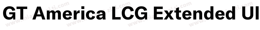 GT America LCG Extended Ultra Light字体转换